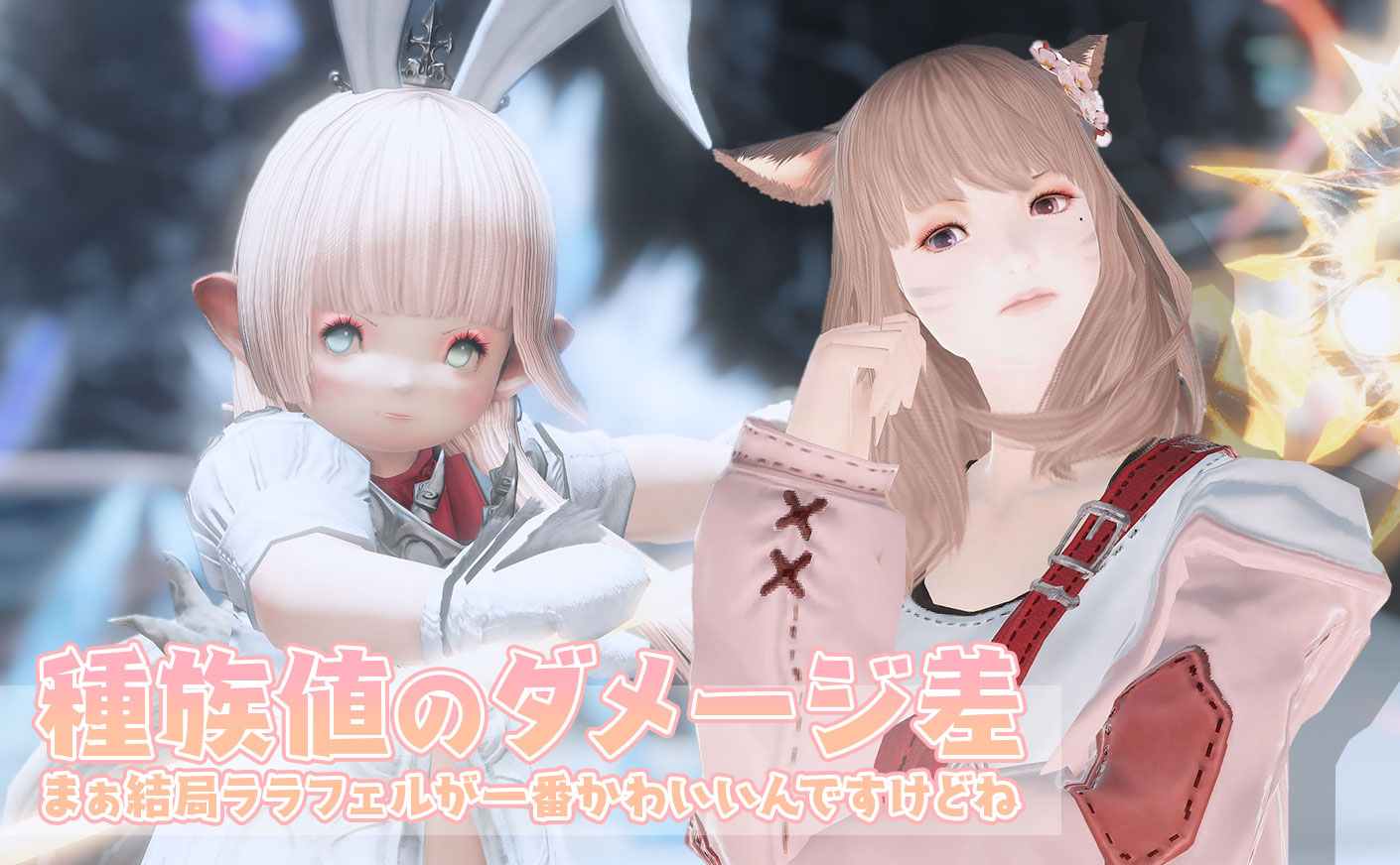 【FF14】種族値によるダメージの差